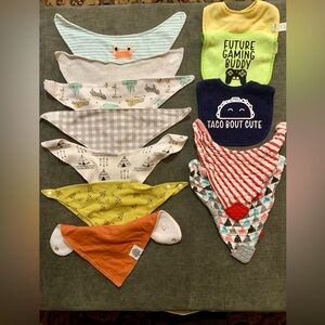 Nuby, Parker Baby, & More Colorful Baby Bib Set of 12